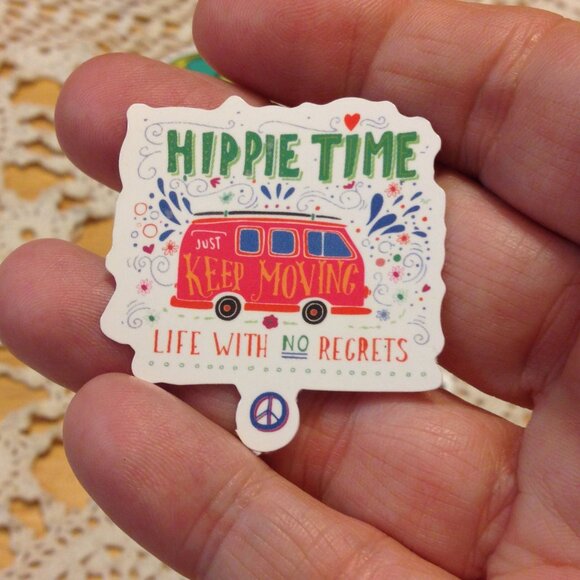 Stickers for cellphone, hydration bottles, etc. Hippie vibe - Picture 2 of 7